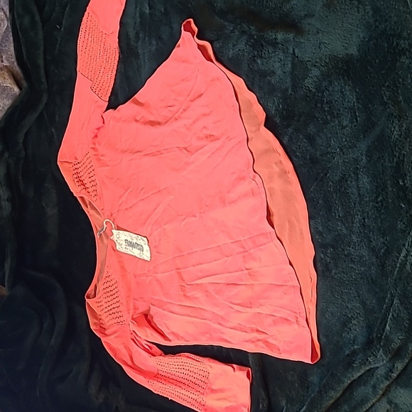 WAS $48. MONORENO V-Neck 3/4 Embellished Sleeves Sheer back dressy Top - Picture 3 of 12